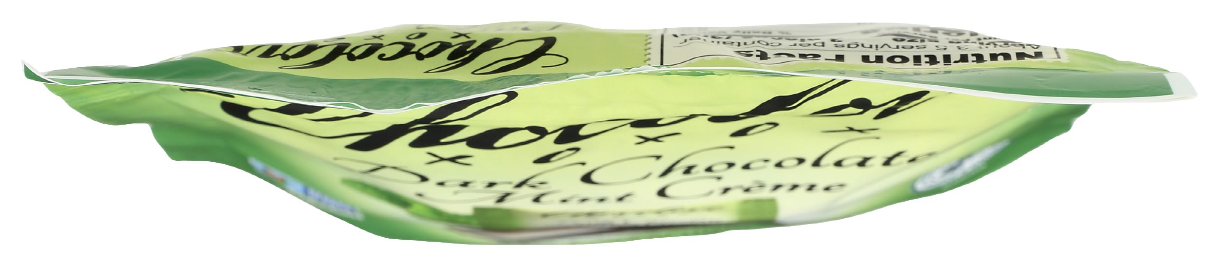 Chocolove dark chocolate mint creme bites on plate, elegant dessert-inspired snack.