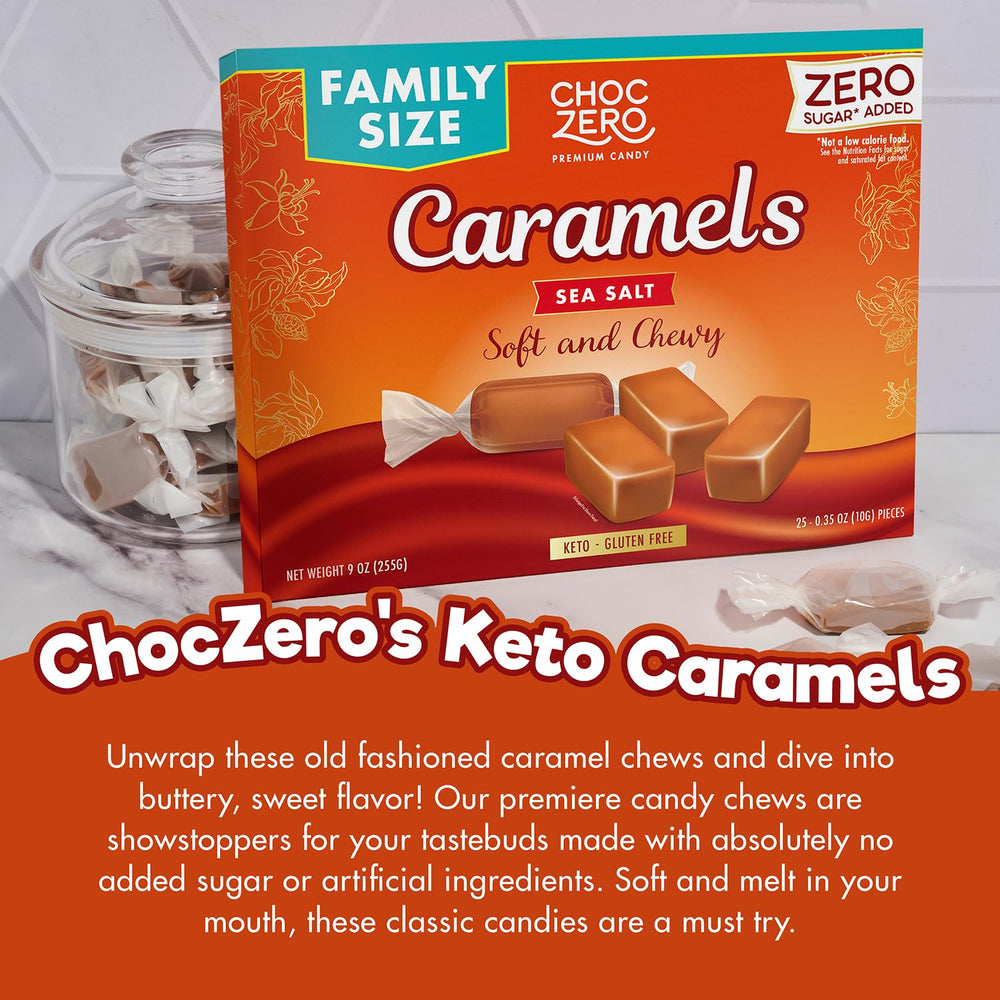 ChocZero individually wrapped caramels for portion-controlled indulgence.