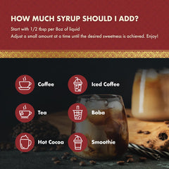 ChocZero hazelnut syrup bottle with baking ingredients nearby.