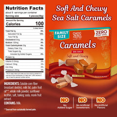 ChocZero sugar-free caramels soft creamy bites ideal for desserts or coffee pairing.