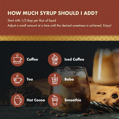ChocZero sugar-free syrup added to oatmeal for a warm cinnamon touch