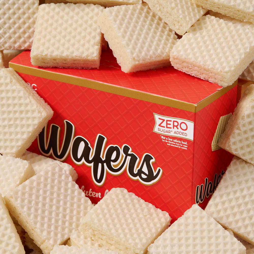 ChocZero vanilla wafer nutrition label highlights gluten-free and keto-friendly