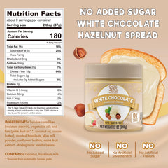 ChocZero spread on a spoon over toast showing creamy texture