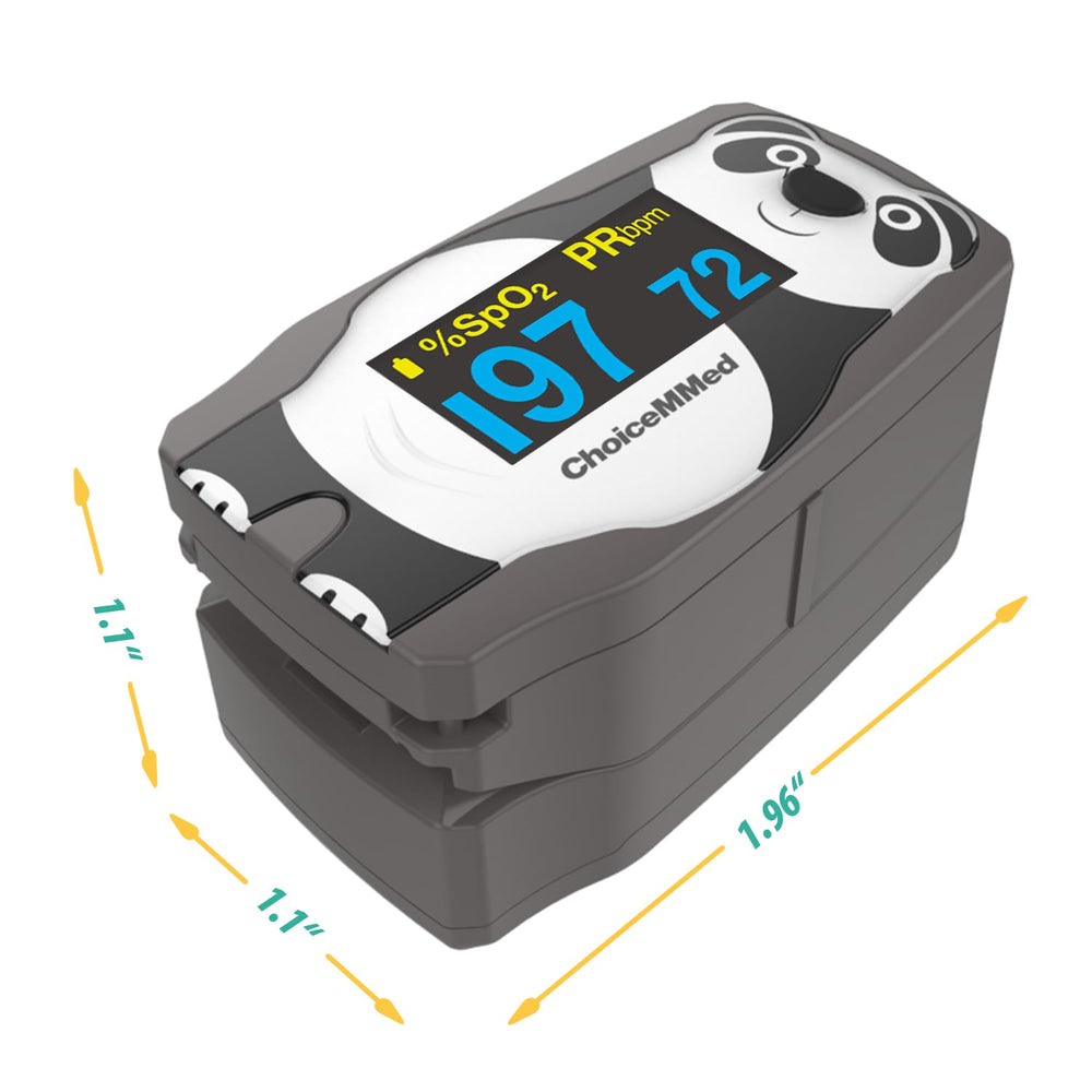 Compact protective case included with CHOICEMMED Panda oximeter.