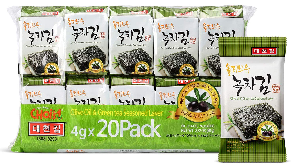 CHOI'S 1 Daechun seaweed snack original pack for on-the-go crunch.
