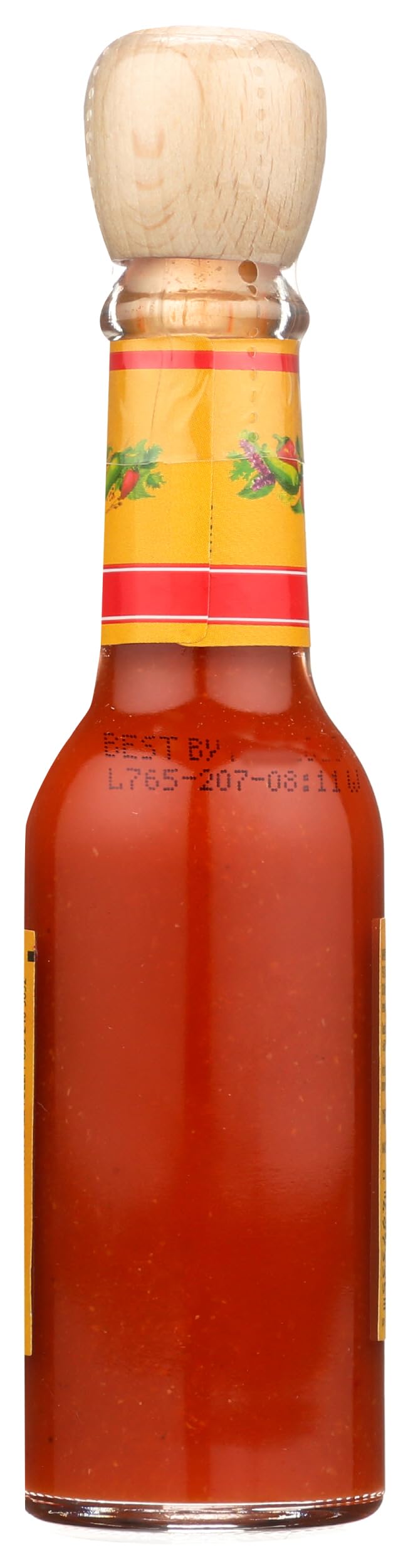 Cholula hot sauce bottle back view reveals ingredients and quality