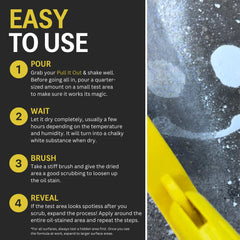 CHOMP! Pull It Out on garage floor cleans and reveals a brighter surface