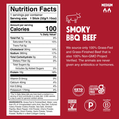 Chomps grass-fed beef jerky, premium protein on the go