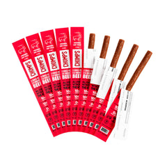 Chomps Original beef jerky stick on a trail fuels outdoor adventures with lean protein.