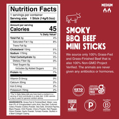 Chomps grass-fed beef jerky pack shot for Keto and Whole30 friendly snacking.