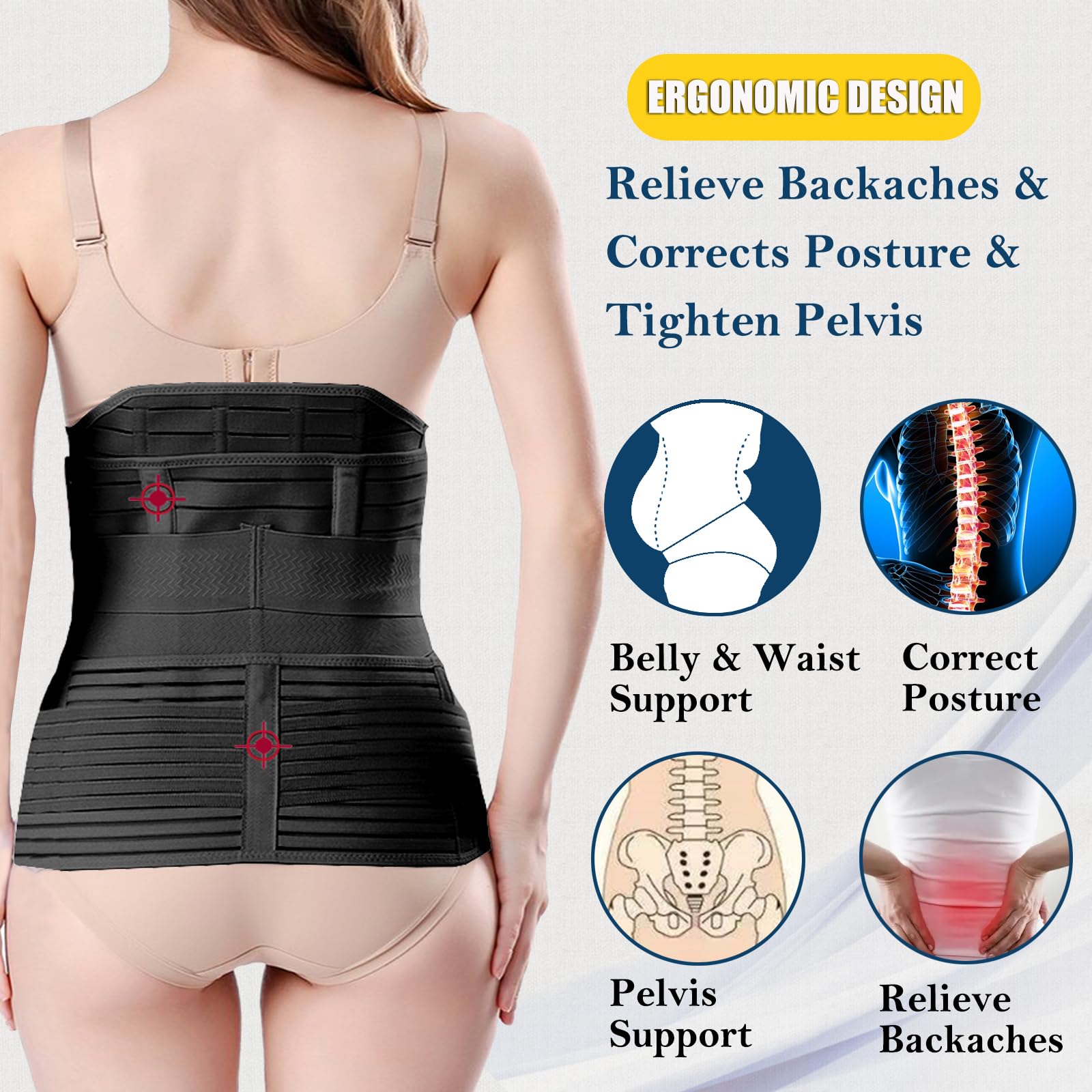 ChongErfei pelvic support belt stabilizes core after birth
