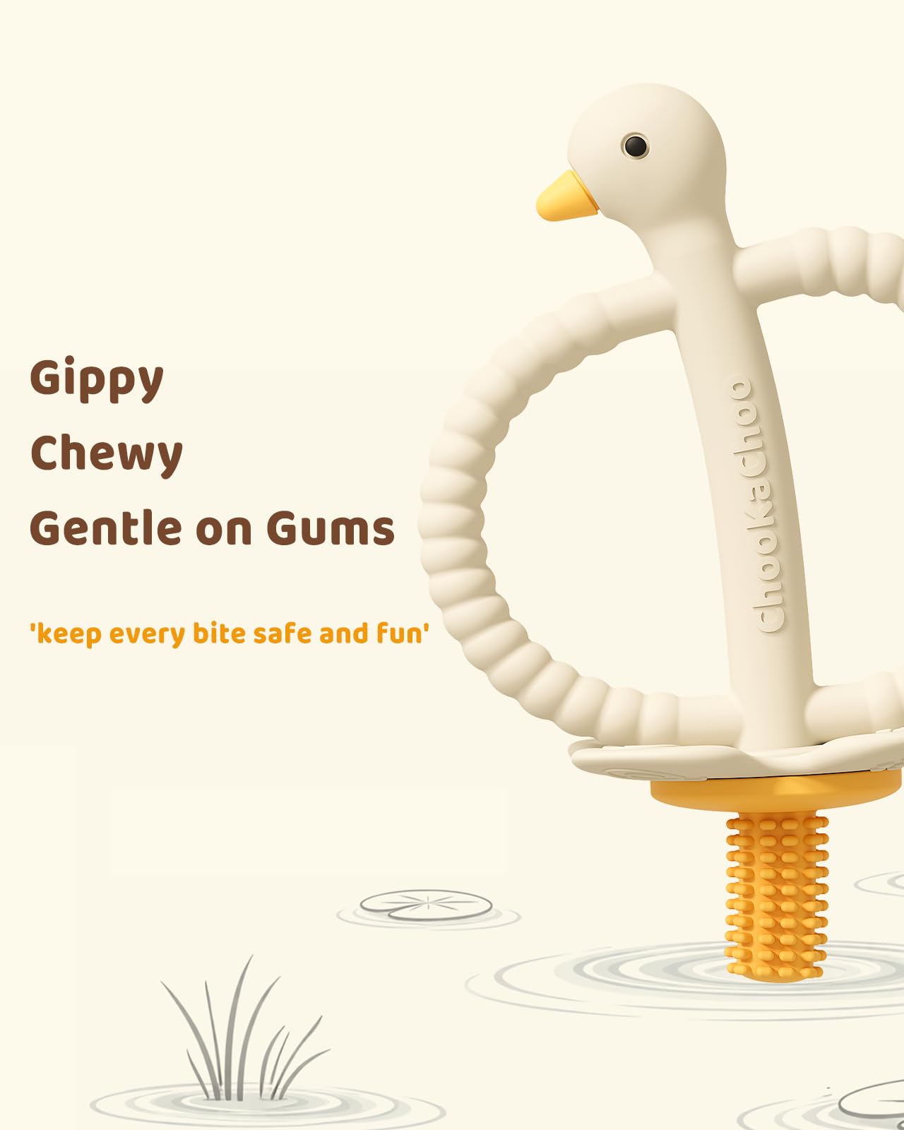 ChooKaChoo dishwasher-safe teether for quick cleaning