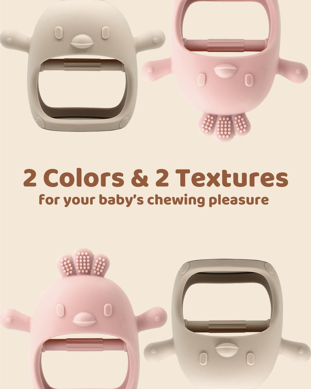 ChooKaChoo teething mitten packaging is gift-ready for new parents.