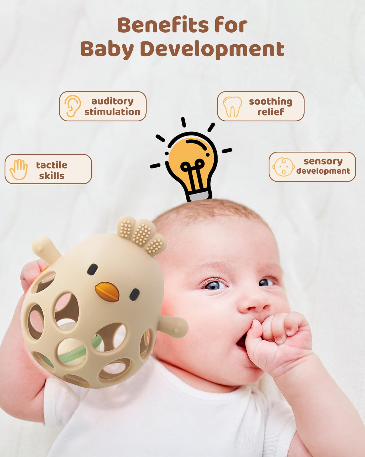 ChooKaChoo silicone teether BPA-free for safe chewing.
