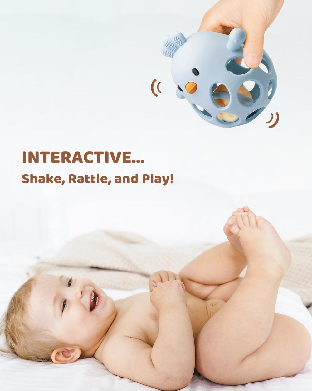 ChooKaChoo built-in rattle for gentle, engaging sound