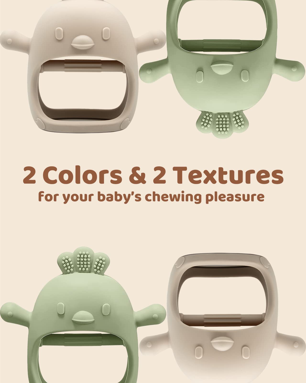 ChooKaChoo wearable teether fits over wrist for hands-free soothing