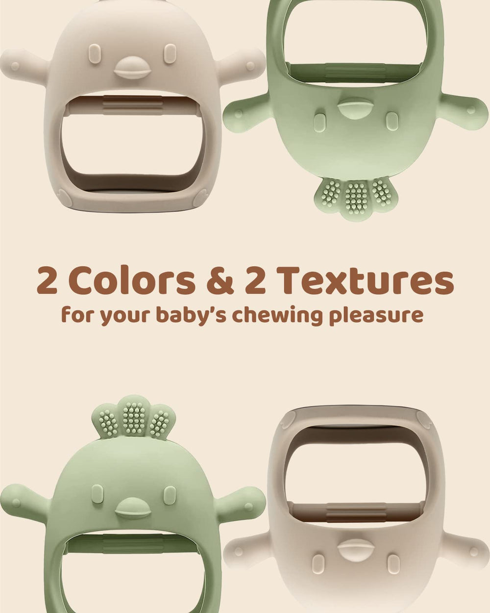 ChooKaChoo wearable teether fits over wrist for hands-free soothing