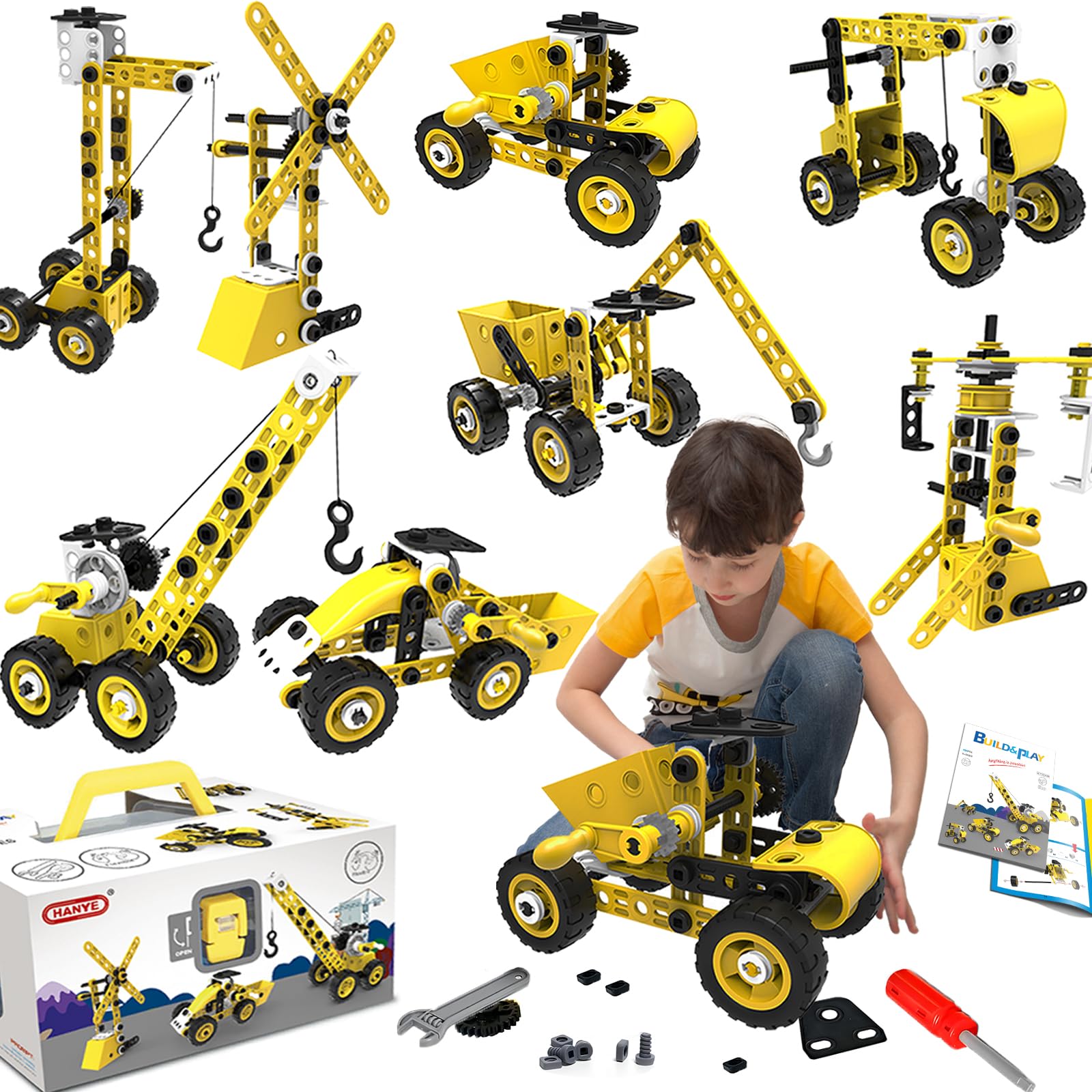 Choopheme 10-in-1 STEM bulldozer model for hands-on learning and imaginative play.