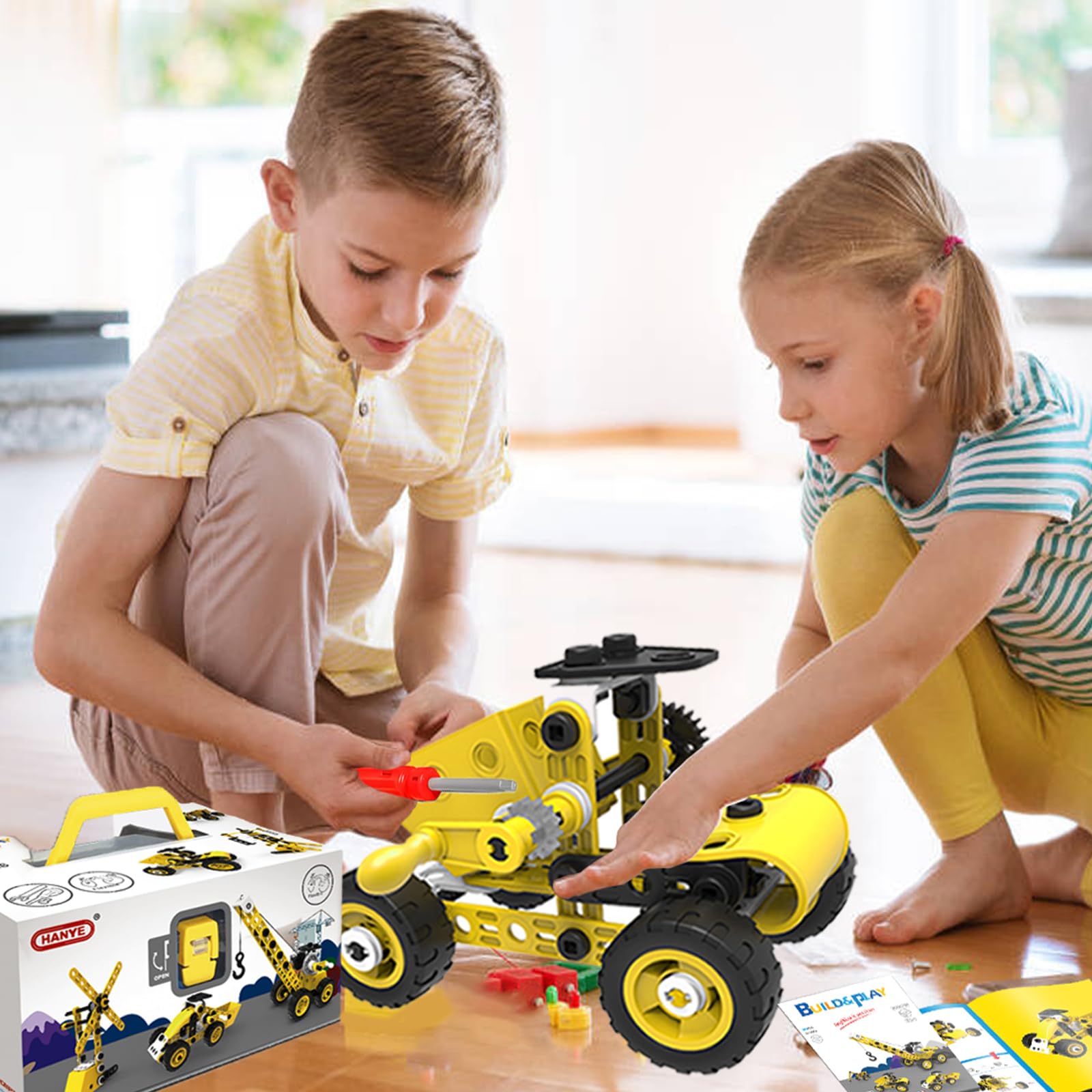 Choopheme 10-in-1 STEM carrier vehicle model for logistics-themed play.