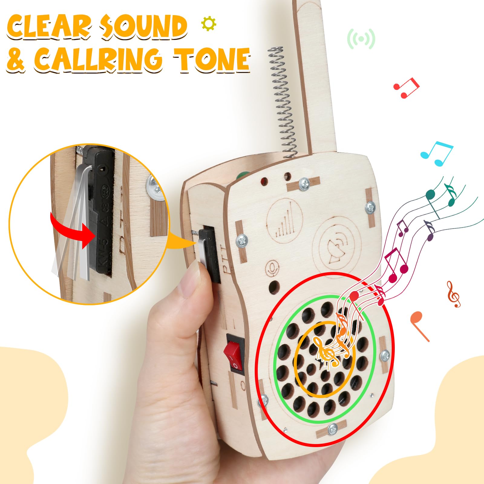 Choopheme walkie talkies kit delivering clear sound for outdoor play.