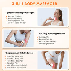 Choufaly cellulite and stretch mark massage with heat and vibration for firmer skin.