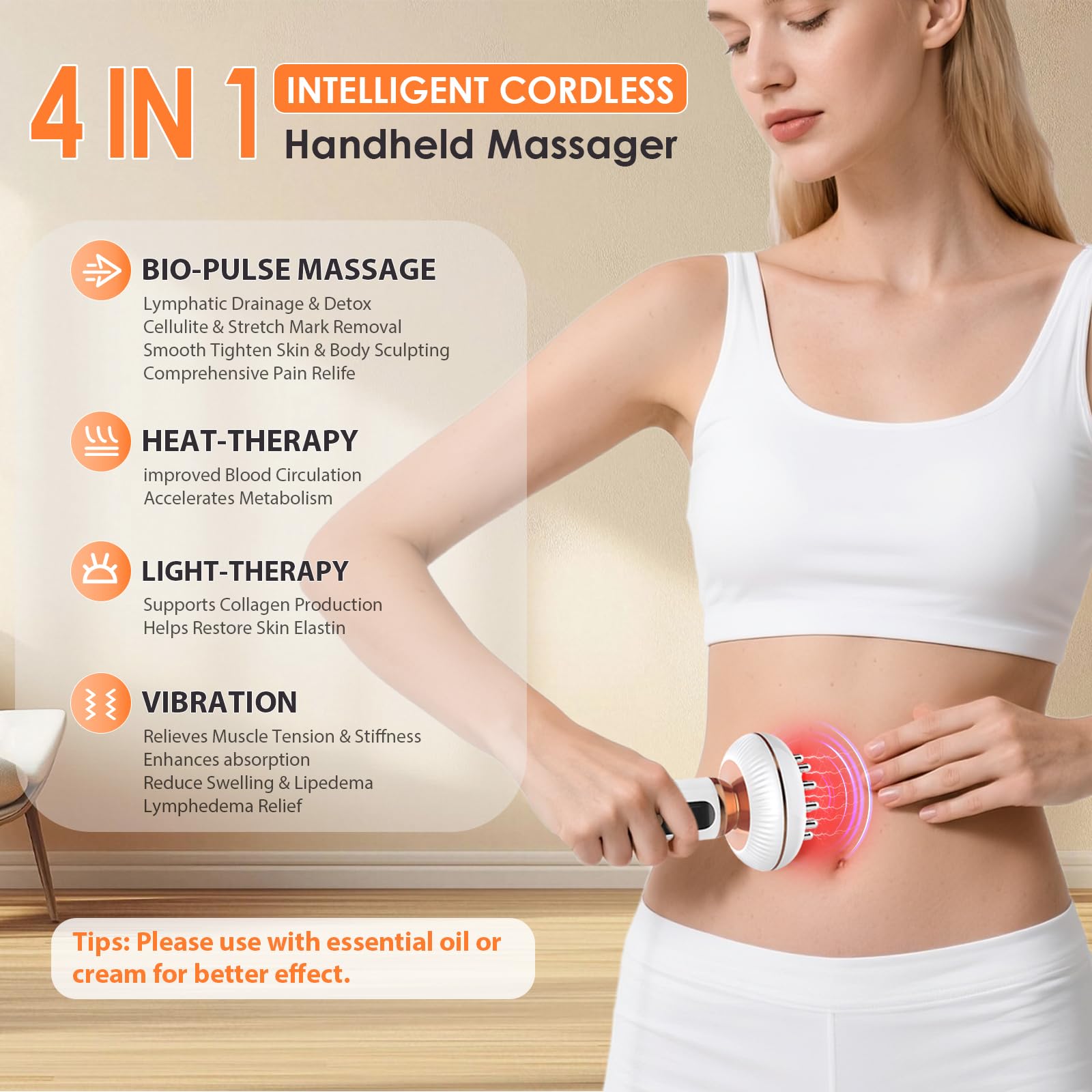Choufaly lymphatic drainage massage in action supports detoxification and reducing swelling.