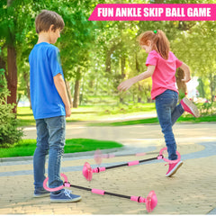 Chridark Ankle Skip Ball side view with padded ankle loop for comfort.