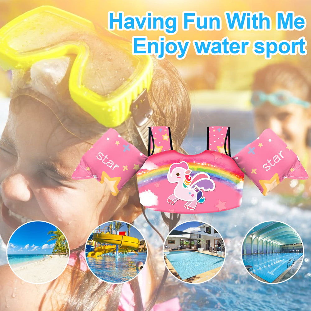 Chriffer Kids Swim Vest reinforced construction for durable daily use