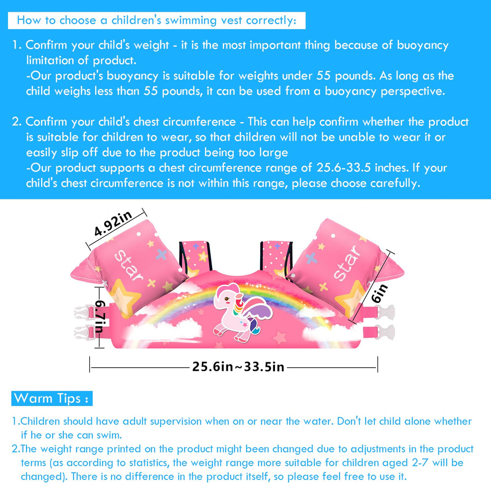 Chriffer Kids Swim Vest side view emphasizes adjustable strap for growing children