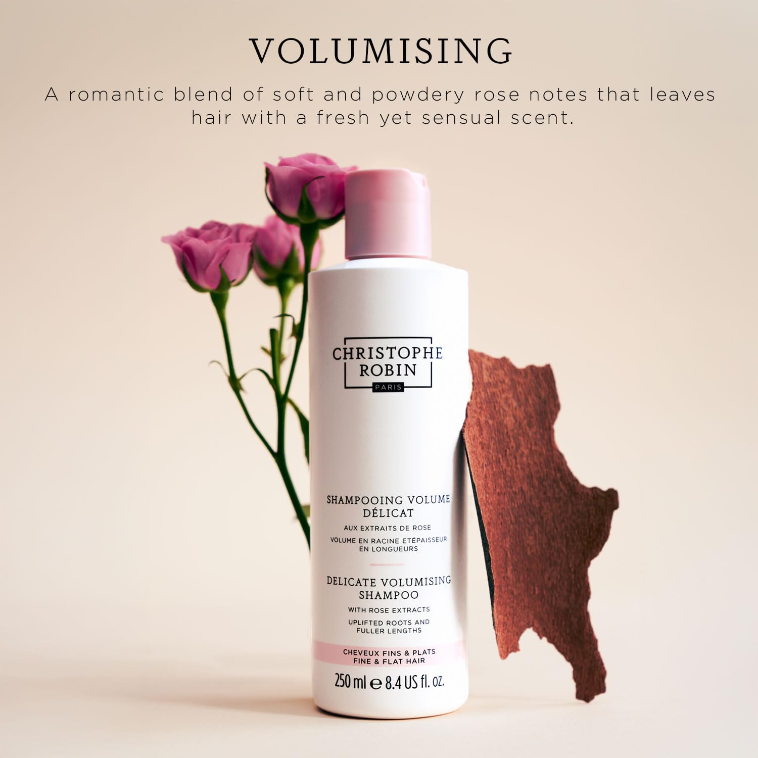 Christophe Robin conditioner creamy texture on display for featherweight nourishment.