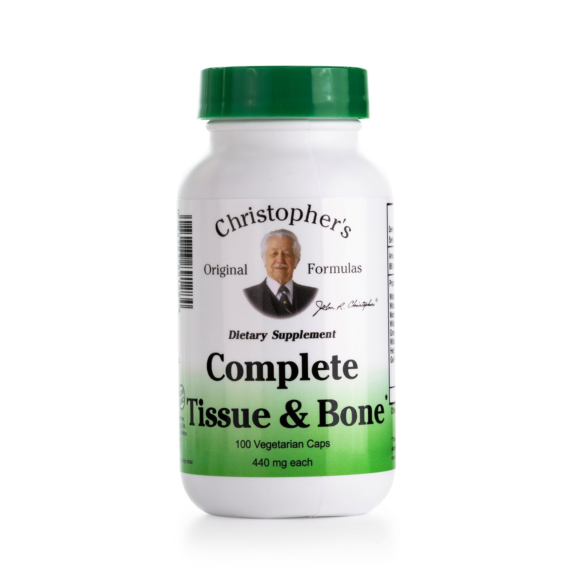 Christopher's Original Formulas Complete Tissue & Bone Formula bottle front supports everyday joint comfort