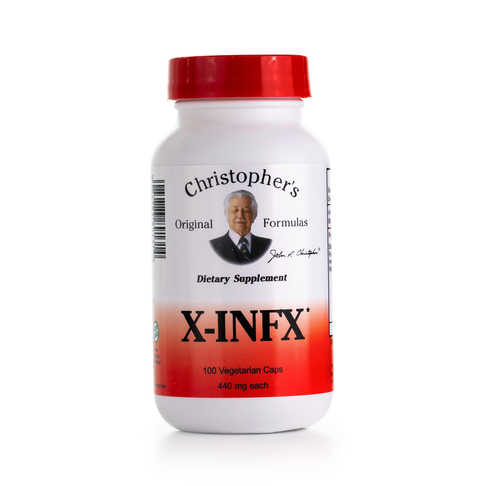 Christopher's Original Formulas X-INFX bottle front for immune support in capsules