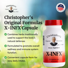 Christopher's Original Formulas X-INFX packaging box signaling daily use