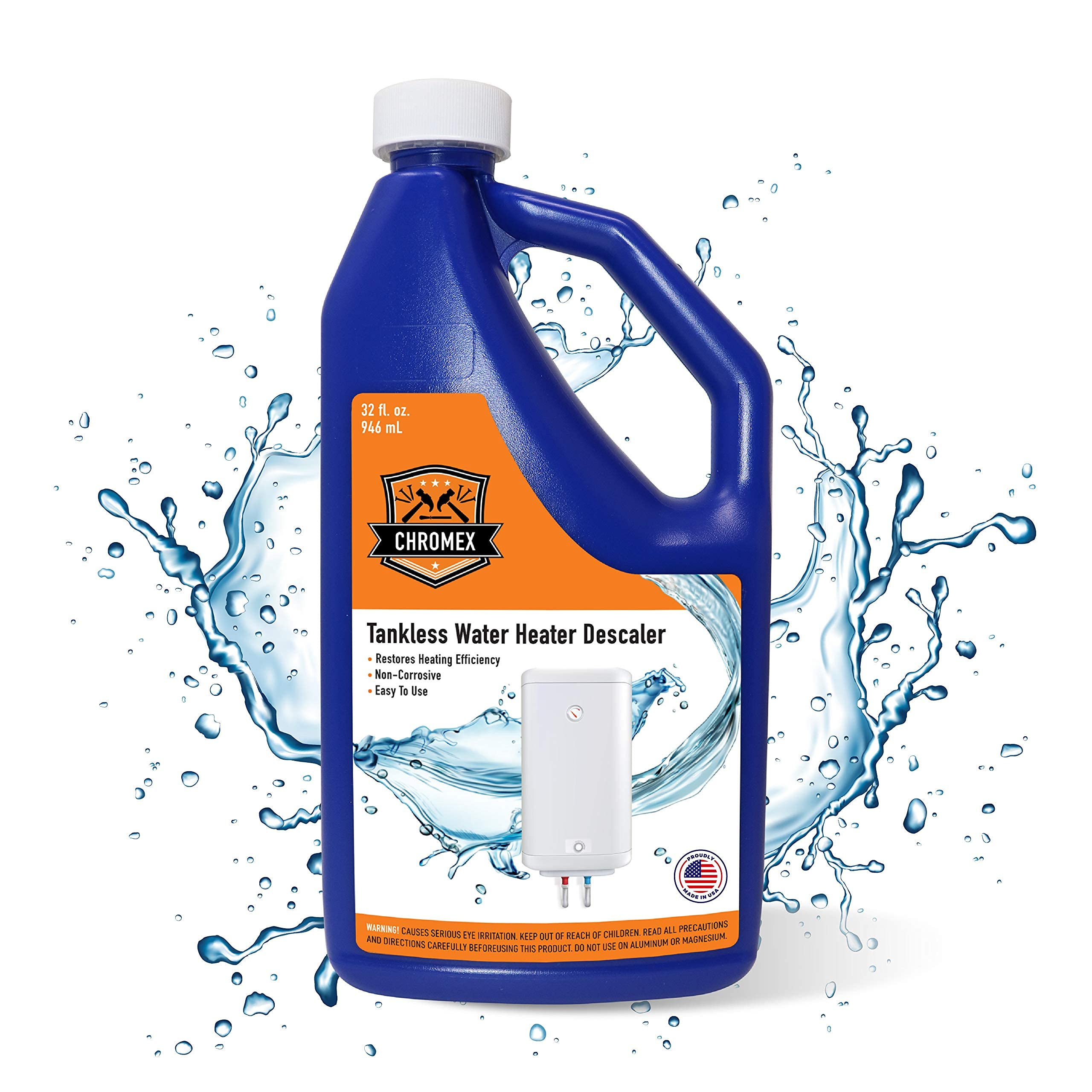 Chromex Descaling Solution dissolves mineral deposits for efficiency