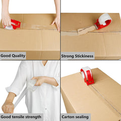 Clear CHUANGSEED packing tape blends with packages, preserving branding visibility