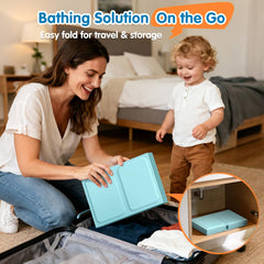 Chumoasis portable tub is travel-friendly for trips and visits
