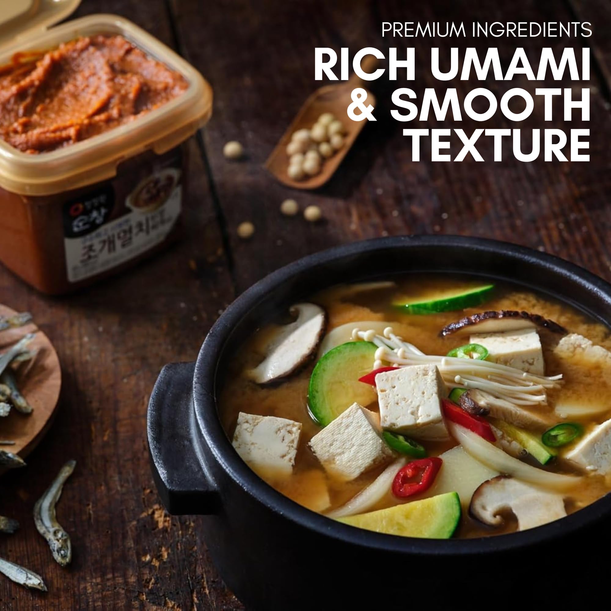 Chung Jung One Doenjang original stir fry pan, adds depth to vegetables and proteins