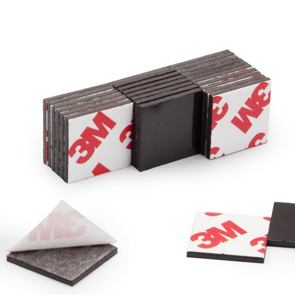 CHUNNIAO magnetic squares with adhesive backing for quick fridge magnets and crafts.