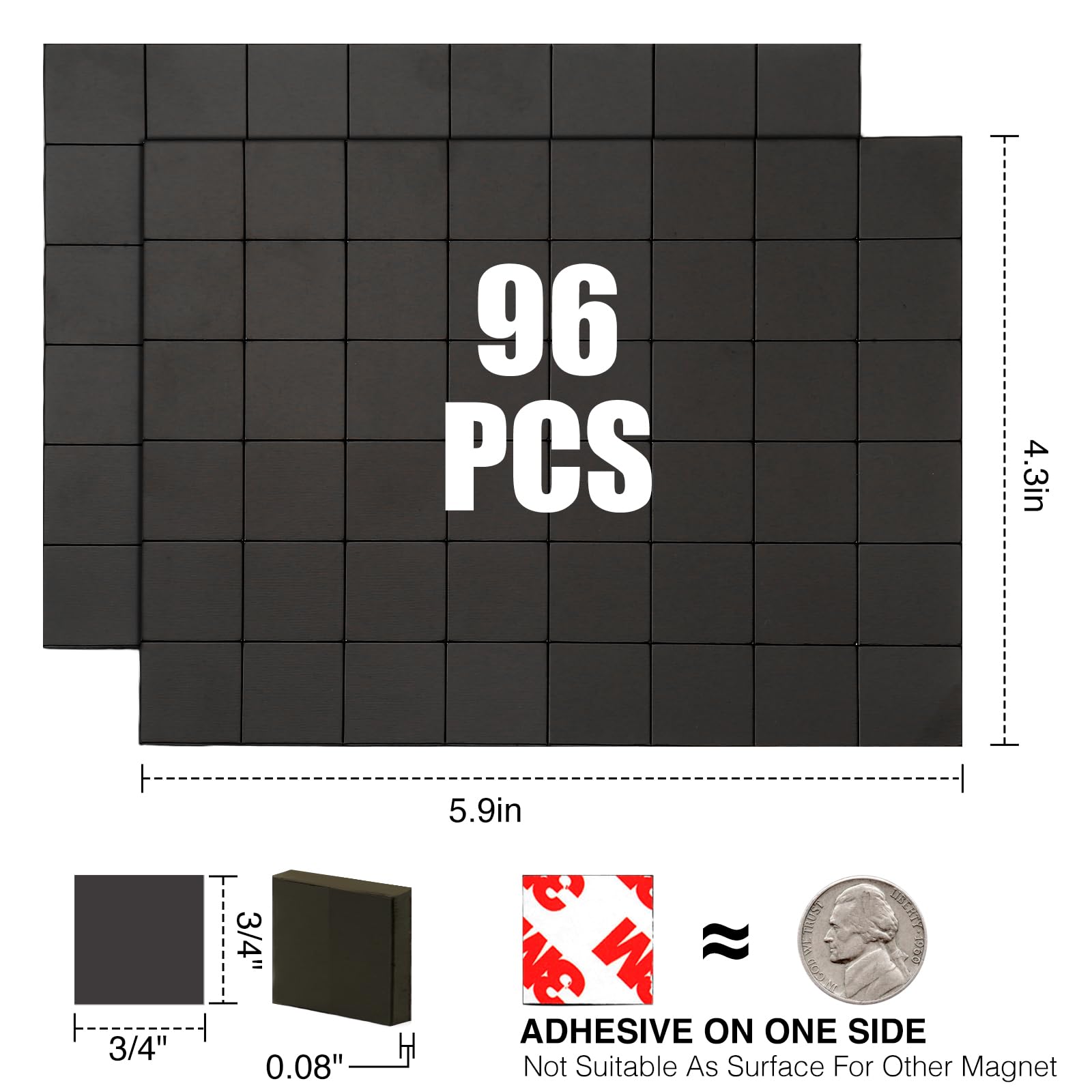 CHUNNIAO pre-cut magnetic pieces for easy peel-and-stick card and poster projects.