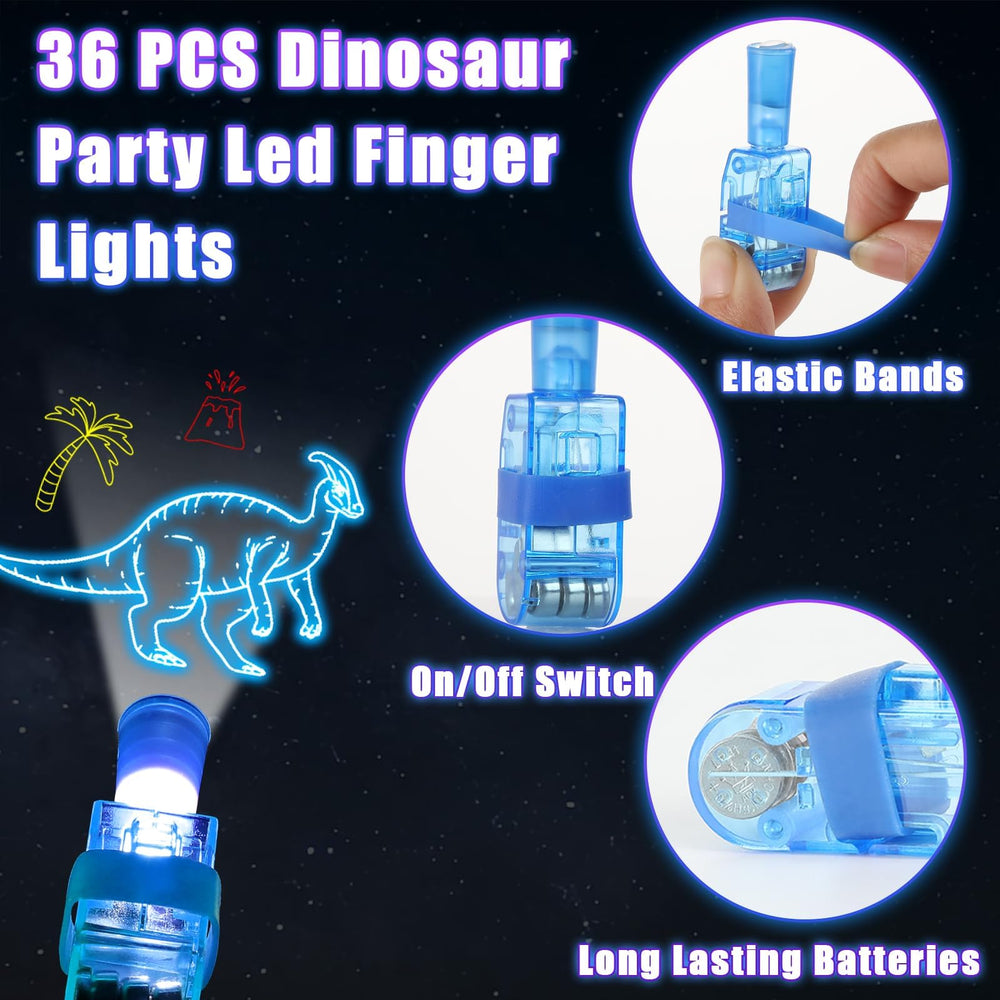 CHUNNIN dinosaur outlines in bold colors boost party visuals and photo moments.