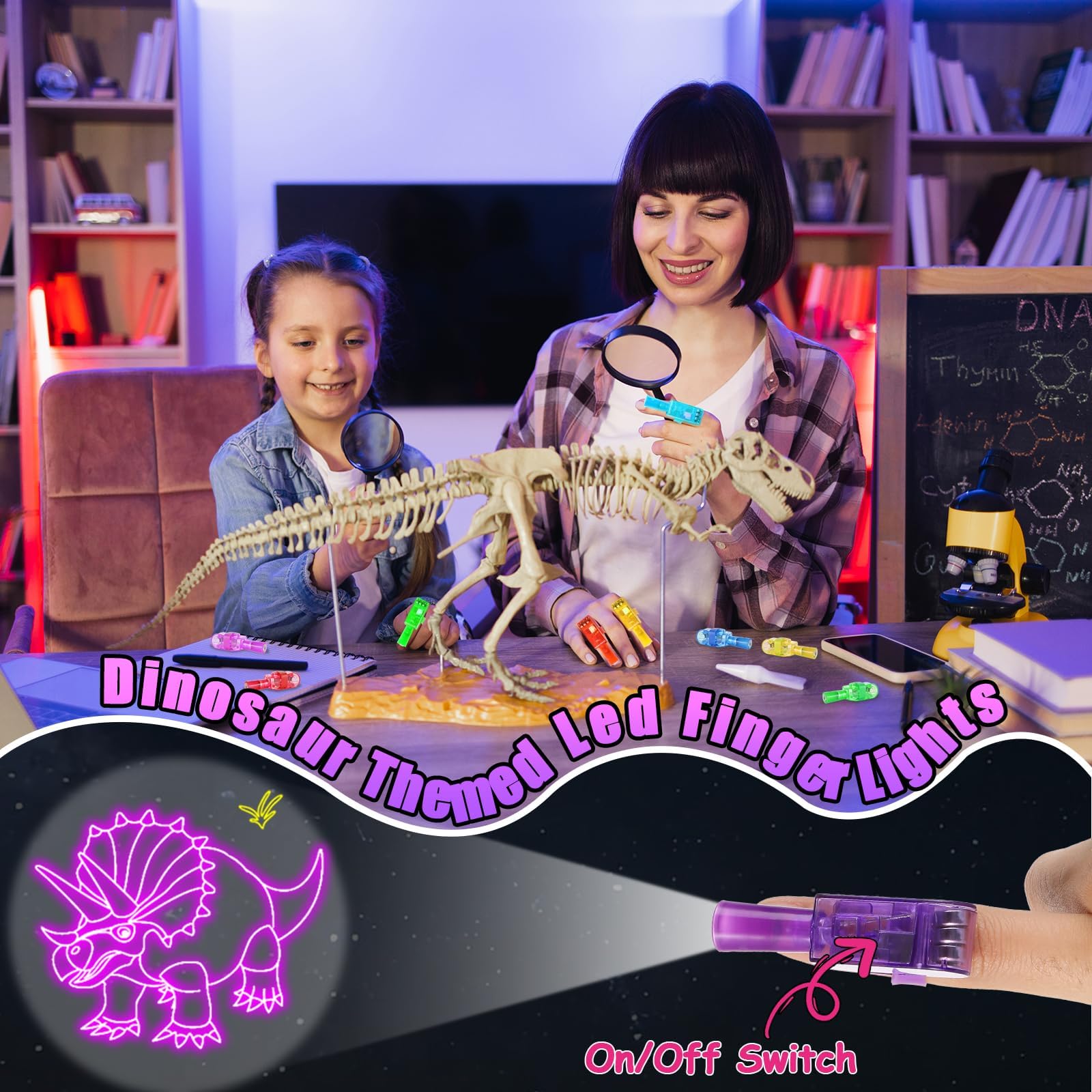 CHUNNIN comfortable stretchable bands fit teens and adults for extended glow.