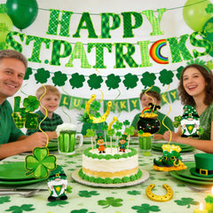 ChunRun double-sided cutouts feature shamrocks and leprechauns.