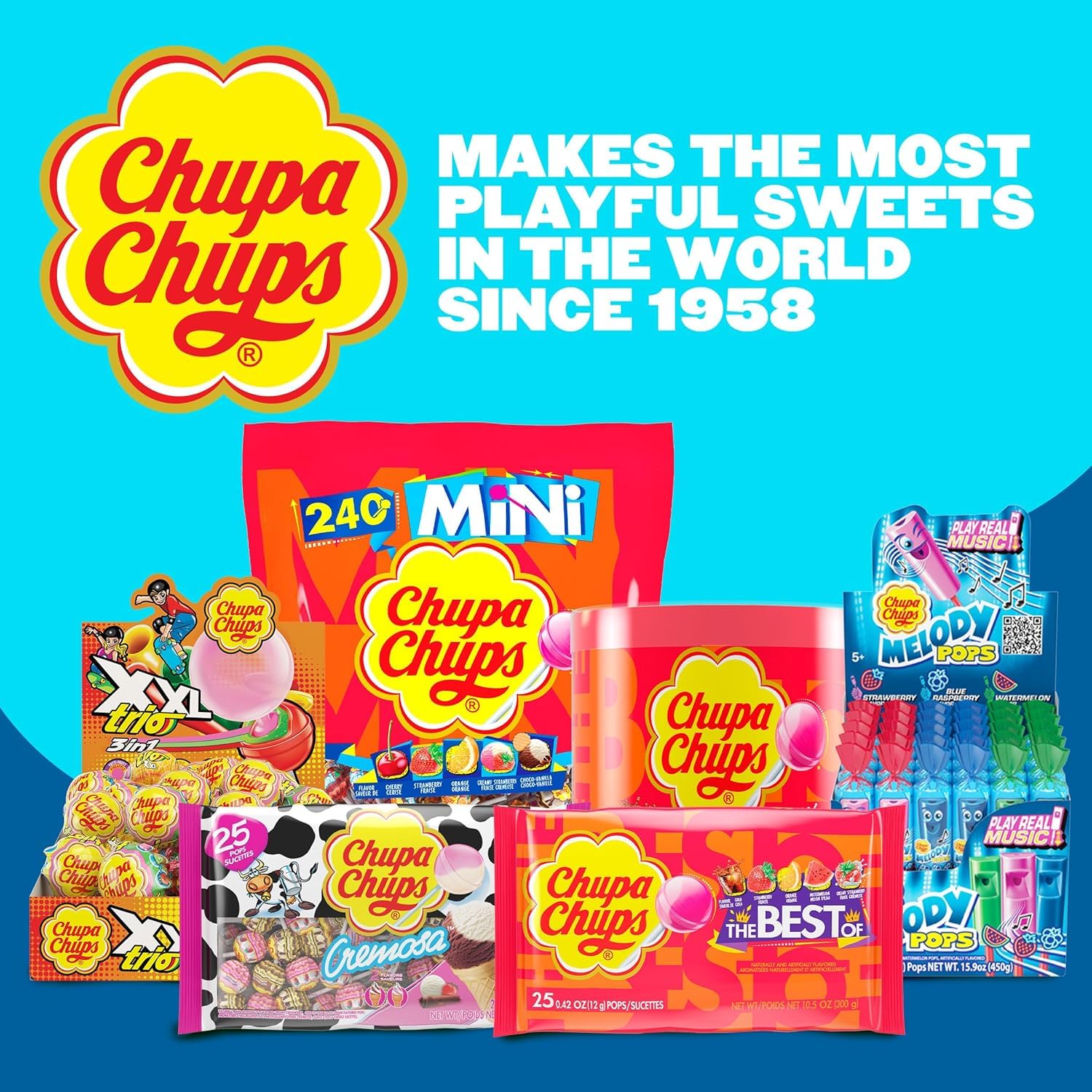 Chupa Chups Melody Pop showbox case keeps 30 pops organized.