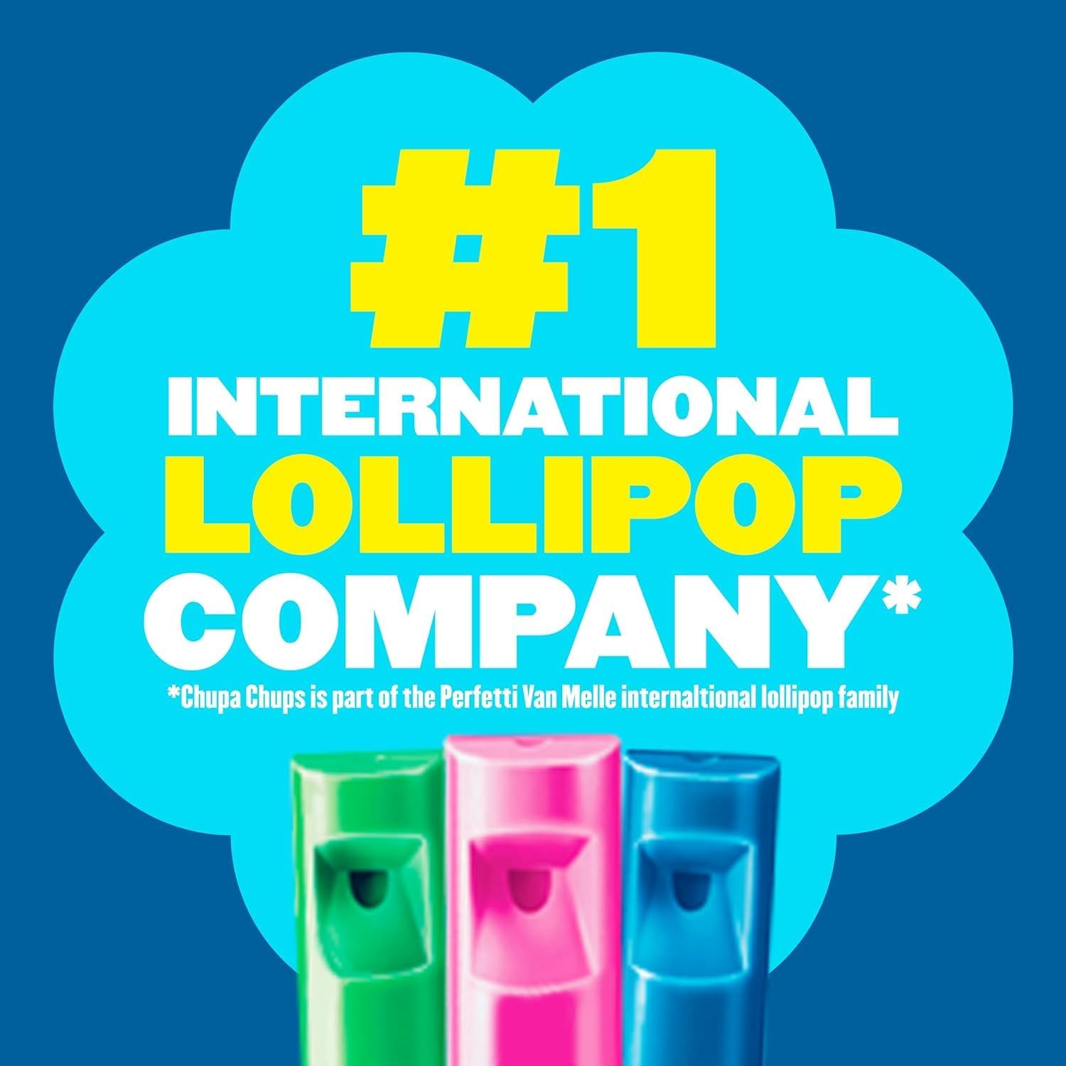 Chupa Chups Melody Pop watermelon flavor with juicy hints.
