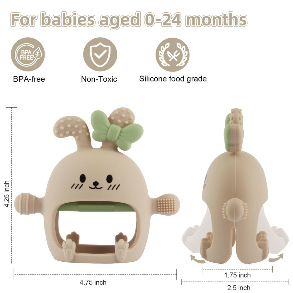 Chuya Bunny Teether is dishwasher-safe for easy cleaning.