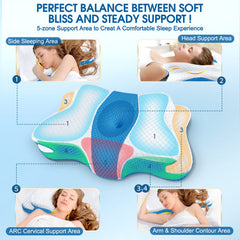 CHxxy pillow includes removable foam piece for height customization