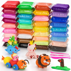 CiaraQ Modeling Clay Kit with 36 colors for endless creativity.