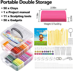 CiaraQ polymer clay 50 colors offers vibrant hues for beginners' versatile creations.