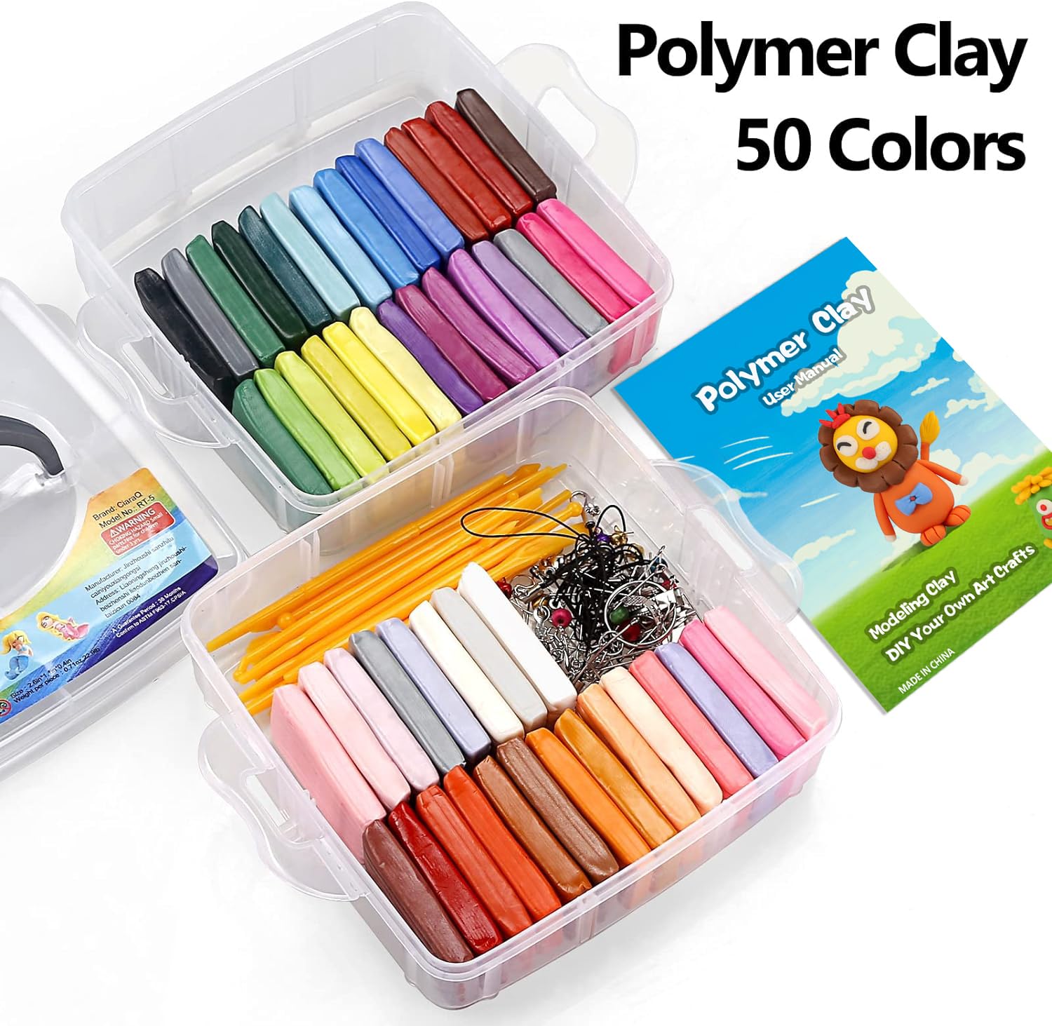 CiaraQ storage box keeps clay and tools organized for classrooms and home studios.