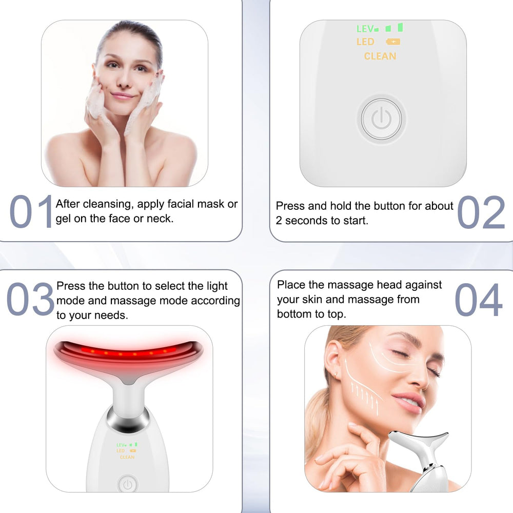 Cibqun neck massager has a long-lasting rechargeable battery for on-the-go use.